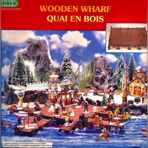▪️LEMAX Vintage 2001 Village Collection WOODEN WHARF #14641AM Retired